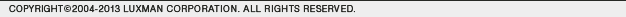 COPYRIGHT LUXMAN CORPORATION. ALL RIGHTS RESERVED.